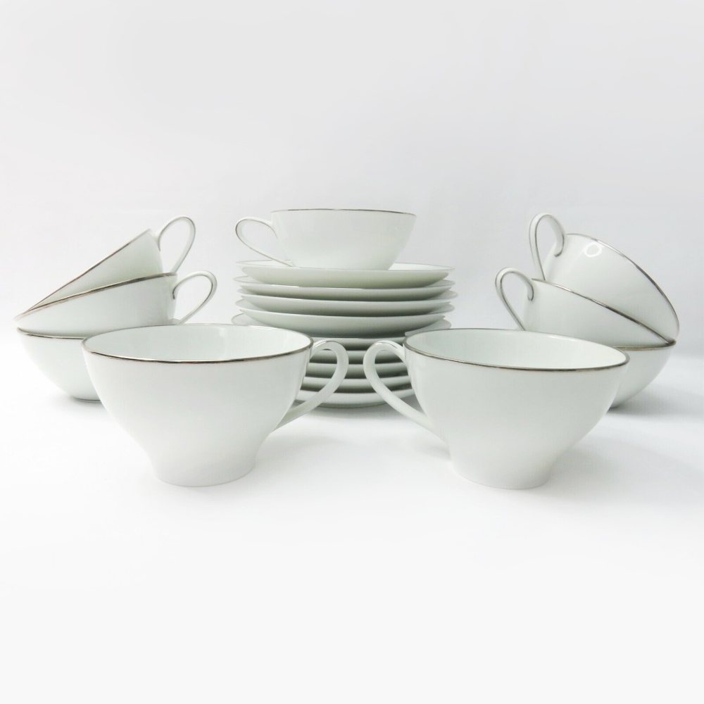 Noritake China 9 tea cup set with plates saucer